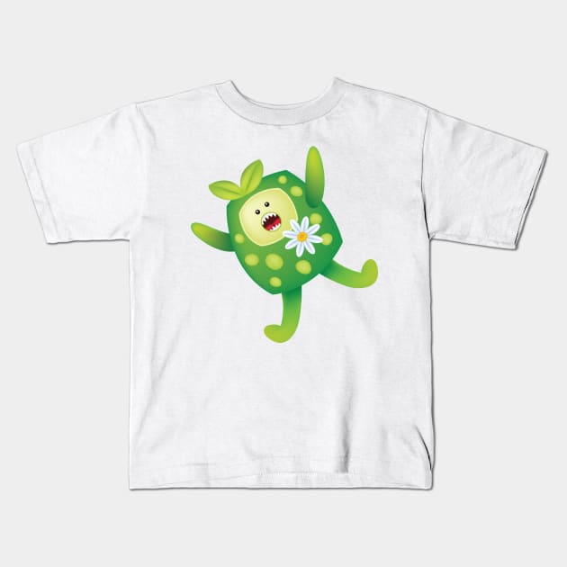 Leaf Monster! Kids T-Shirt by SWON Design